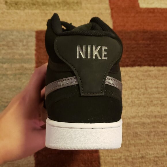 NEW Nike Court Vision Mid CD5466 008 Men's Black/White Size 8 - Picture 6 of 7